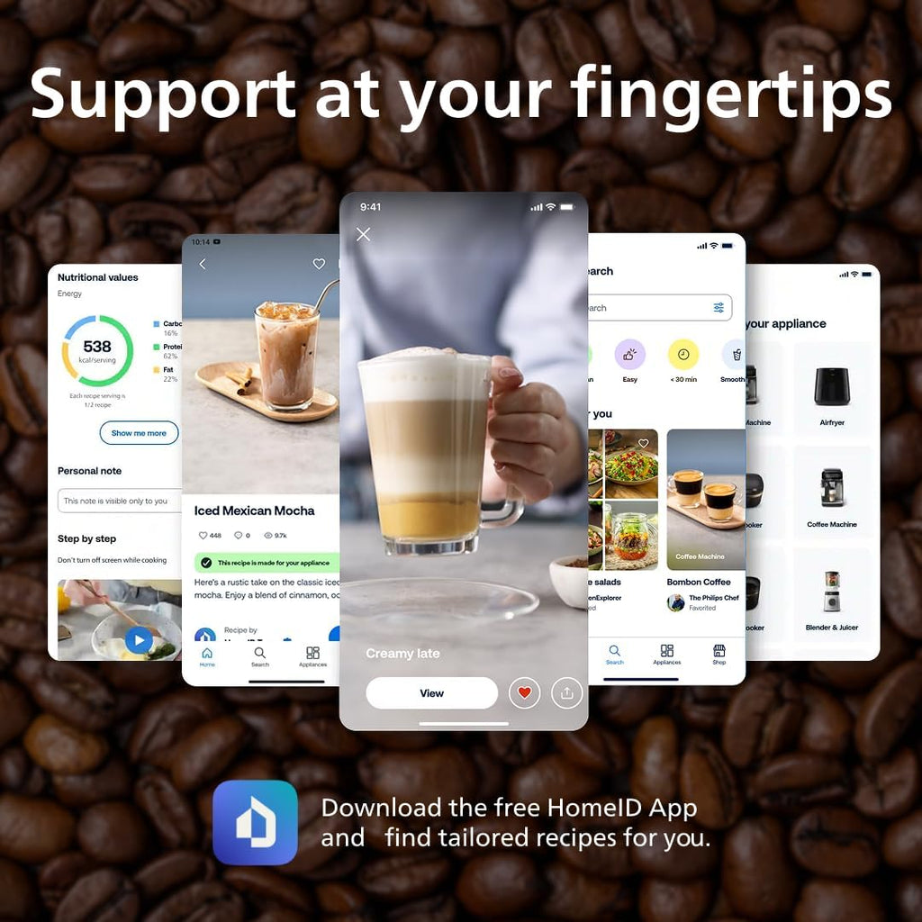 PHILIPS 2200 Series Bean to Cup Coffee Machine, 2 Drinks One Touch