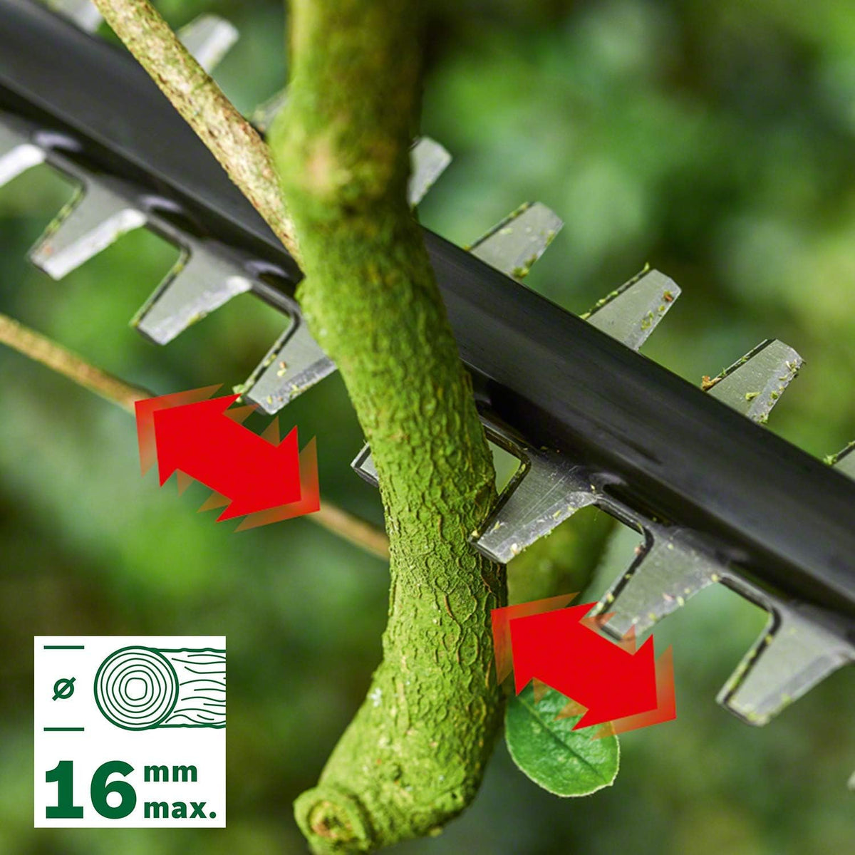 Bosch Cordless Telescopic Hedge Trimmer UniversalHedgePole 18 (1 Battery, 18 Volt System, in Carton Packaging)