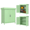 Outsunny Small Shed, Openable Roof 74 x 43 x 88 cm Natural Wood Finish