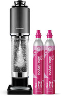 Sodastream Fresh Plus - 2 cylinder and 1 bottle, Black