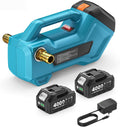 SEESII Cordless Transfer Pump for Water/Diesel, 2880L/h, 2×4.0Ah Batteries