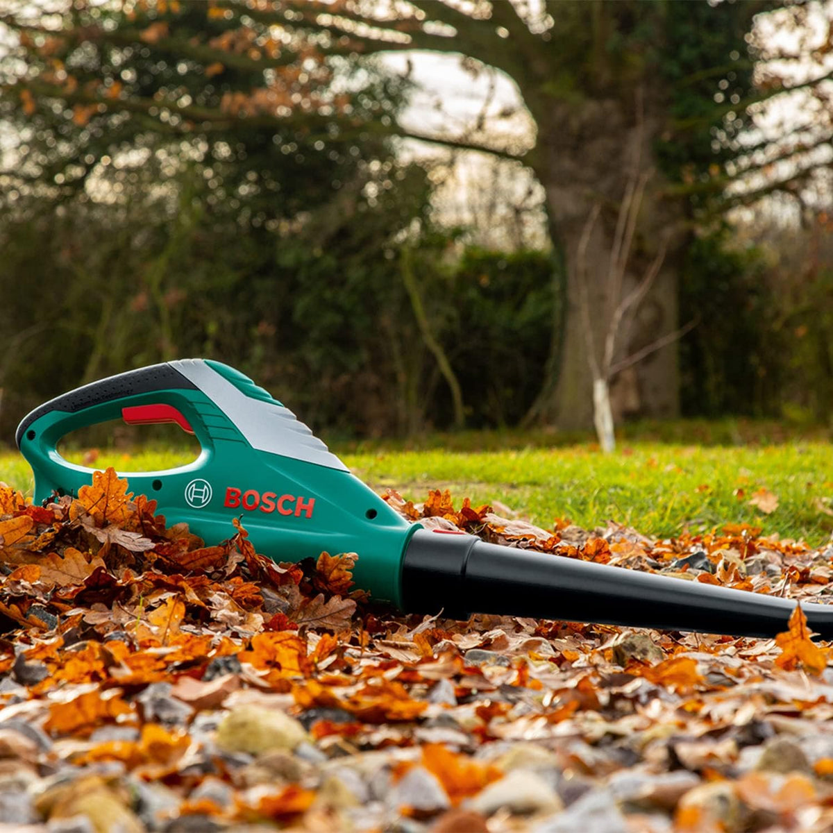Bosch Cordless Leaf Blower ALB 18 LI (Without Battery, 18 Volt System, in Carton Packaging), Classic Green