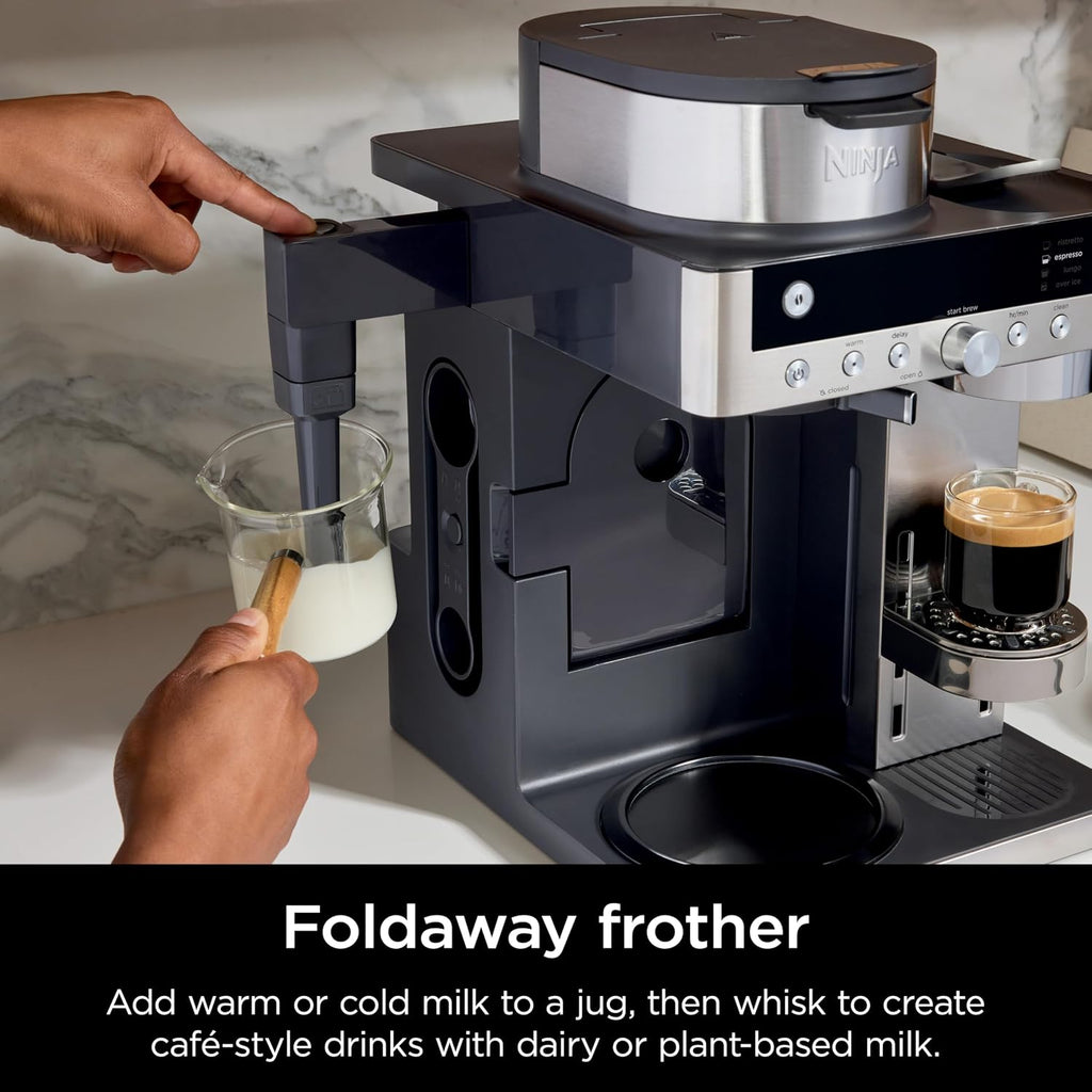 Ninja Prestige 2-in-1 Filter Coffee and Pod Capsule Machine, Black CFN802UK