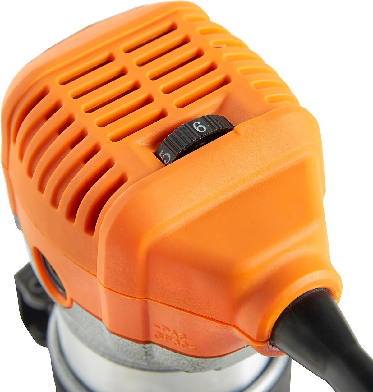 VonHaus - Compact Palm Router Saw 710W - Electric Trimmer Router Corded - Chuck Collect Diameter 1/4”, 3/8” - 220V Wood Cutter - Trimmer Base for Wood/Laminate Flooring - 6 Speed Setting