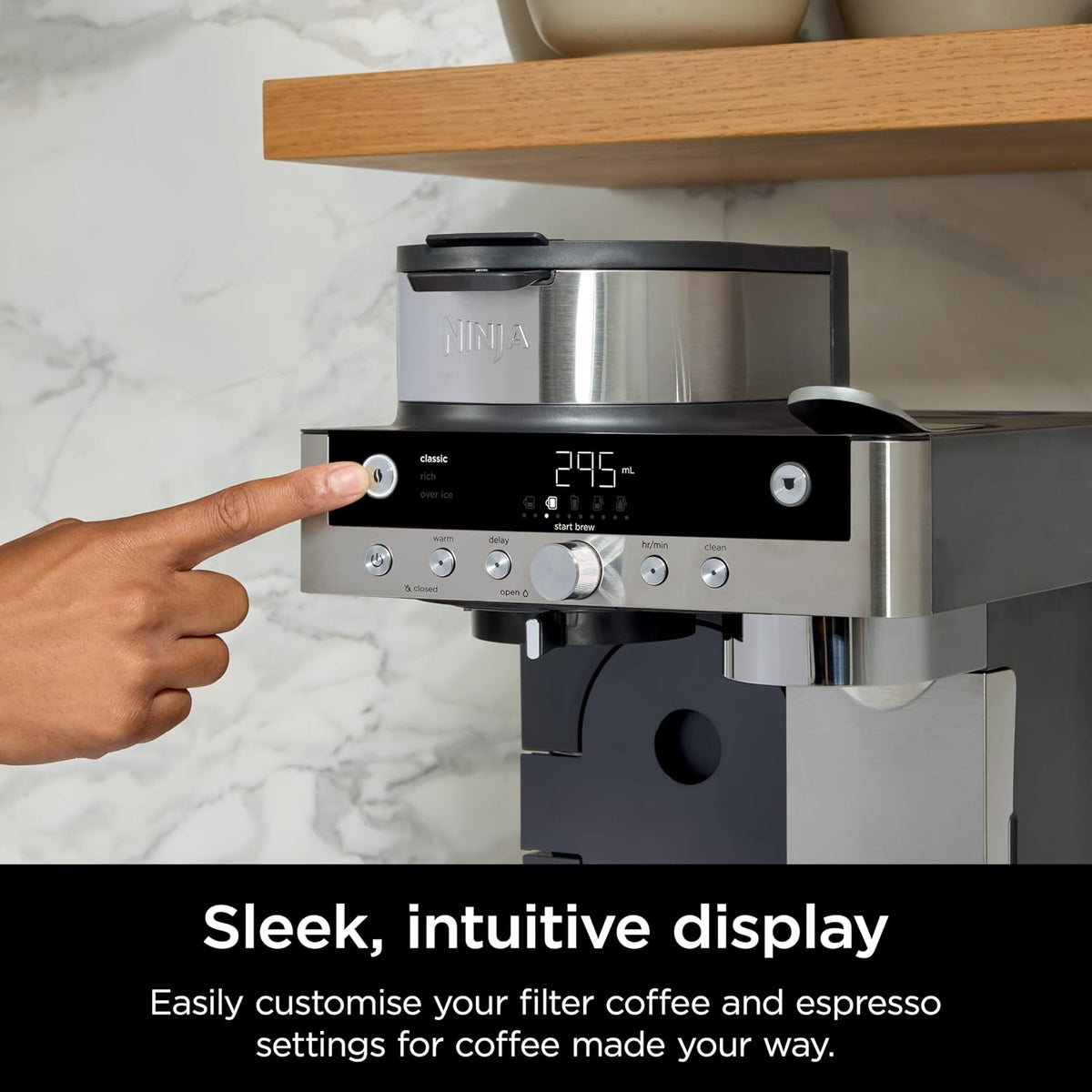 Ninja Prestige 2-in-1 Filter Coffee and Pod Capsule Machine, Black CFN802UK
