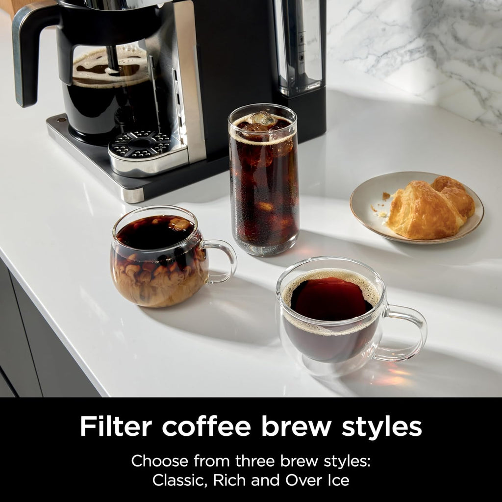 Ninja Prestige 2-in-1 Filter Coffee and Pod Capsule Machine, Black CFN802UK
