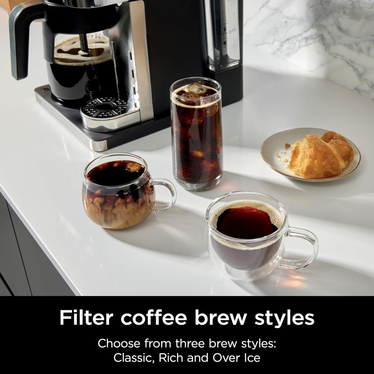 Ninja Prestige 2-in-1 Filter Coffee and Pod Capsule Machine, Black CFN802UK