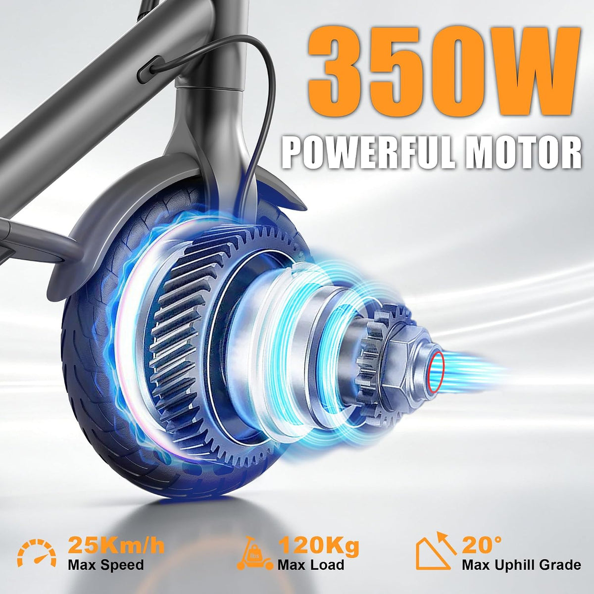 Electric Scooter, Electric Scooter Adult 350W with 25-35KM Range