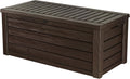 Keter Westwood 570L Outdoor Storage Box Brown Wood Panel Effect