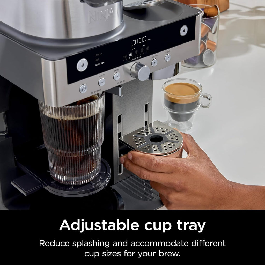 Ninja Prestige 2-in-1 Filter Coffee and Pod Capsule Machine, Black CFN802UK