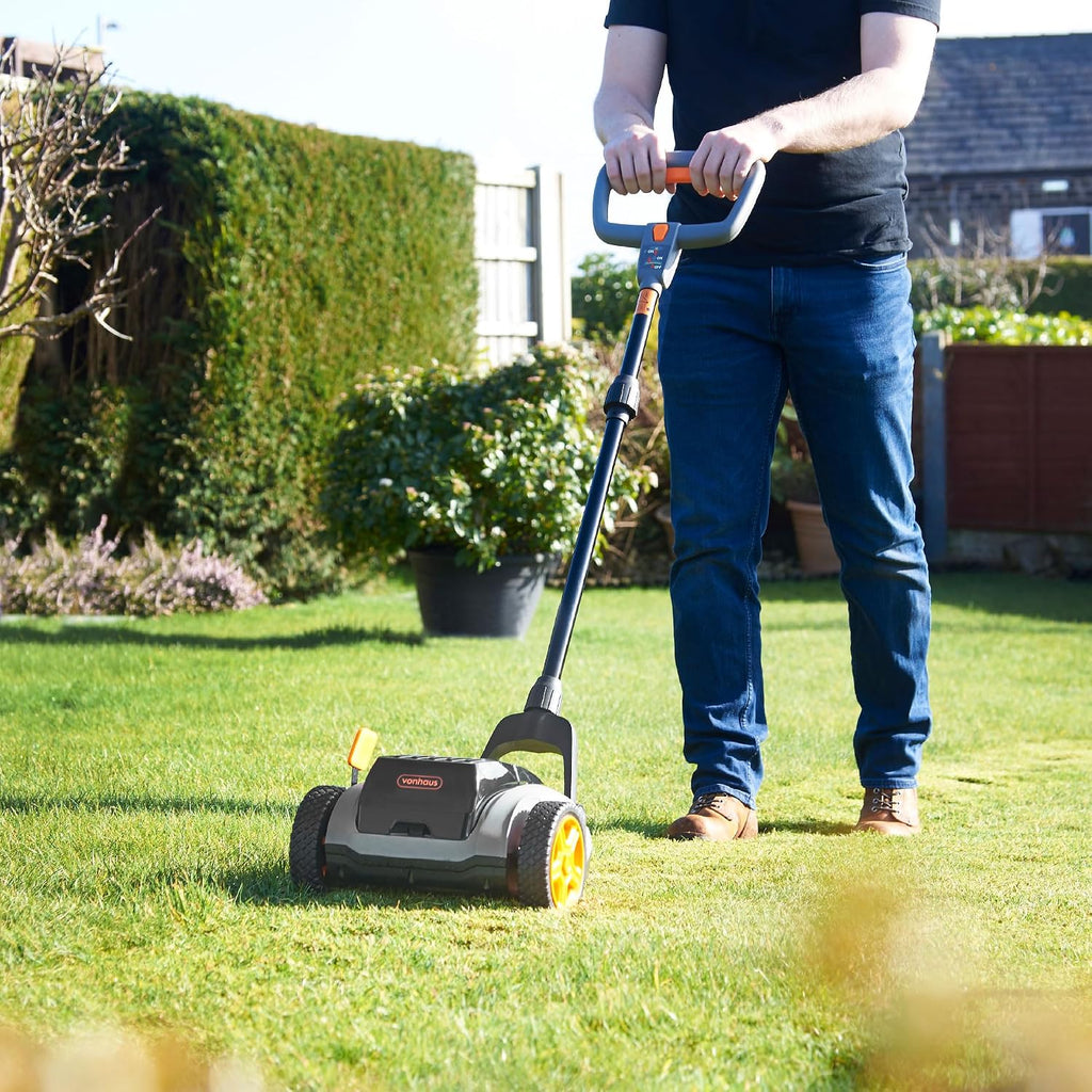 VonHaus Cordless Lawnmower 18V – w/Battery & Charger, Brushless Motor