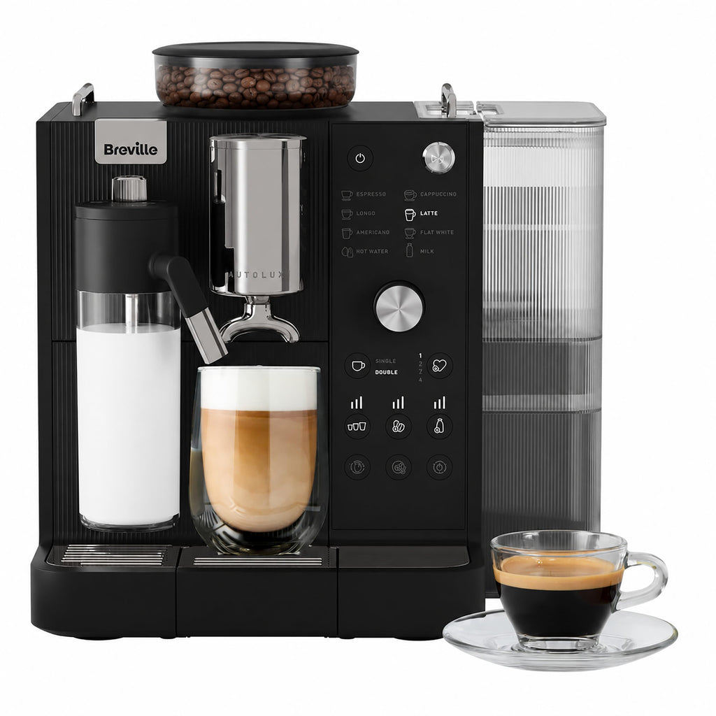 Breville Prima Latte AutoLuxe Espresso Maker, White (VCF194)