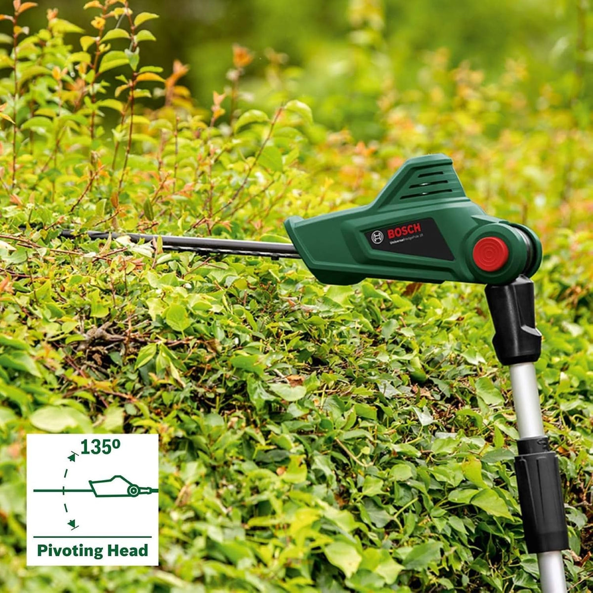 Bosch Cordless Telescopic Hedge Trimmer UniversalHedgePole 18 (Without Battery and Charger)