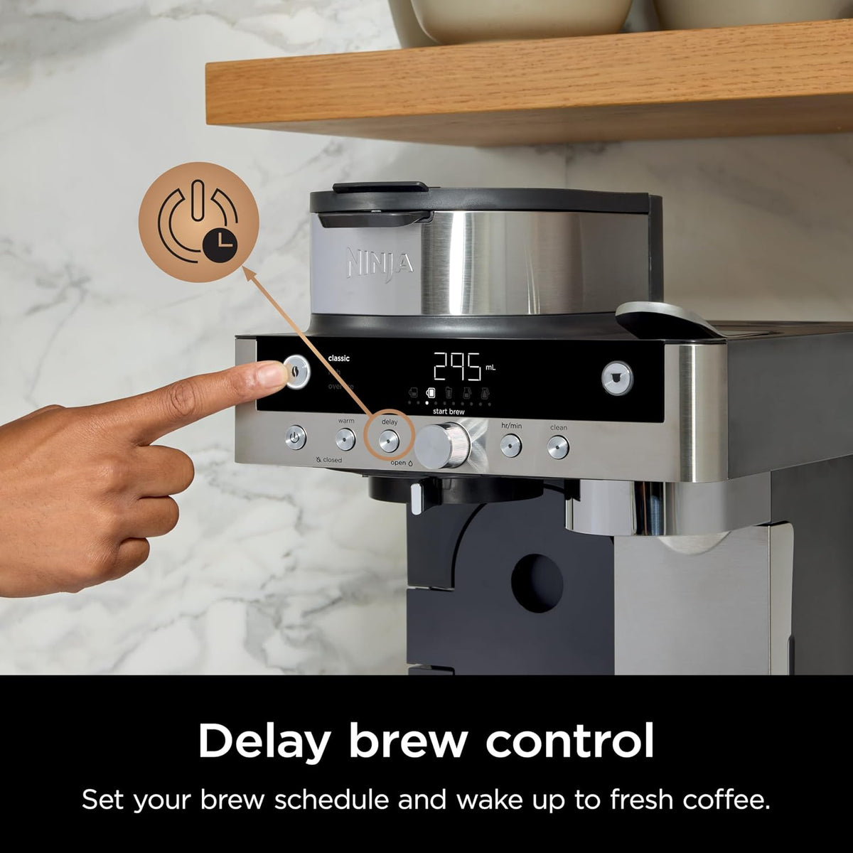 Ninja Prestige 2-in-1 Filter Coffee and Pod Capsule Machine, Black CFN802UK