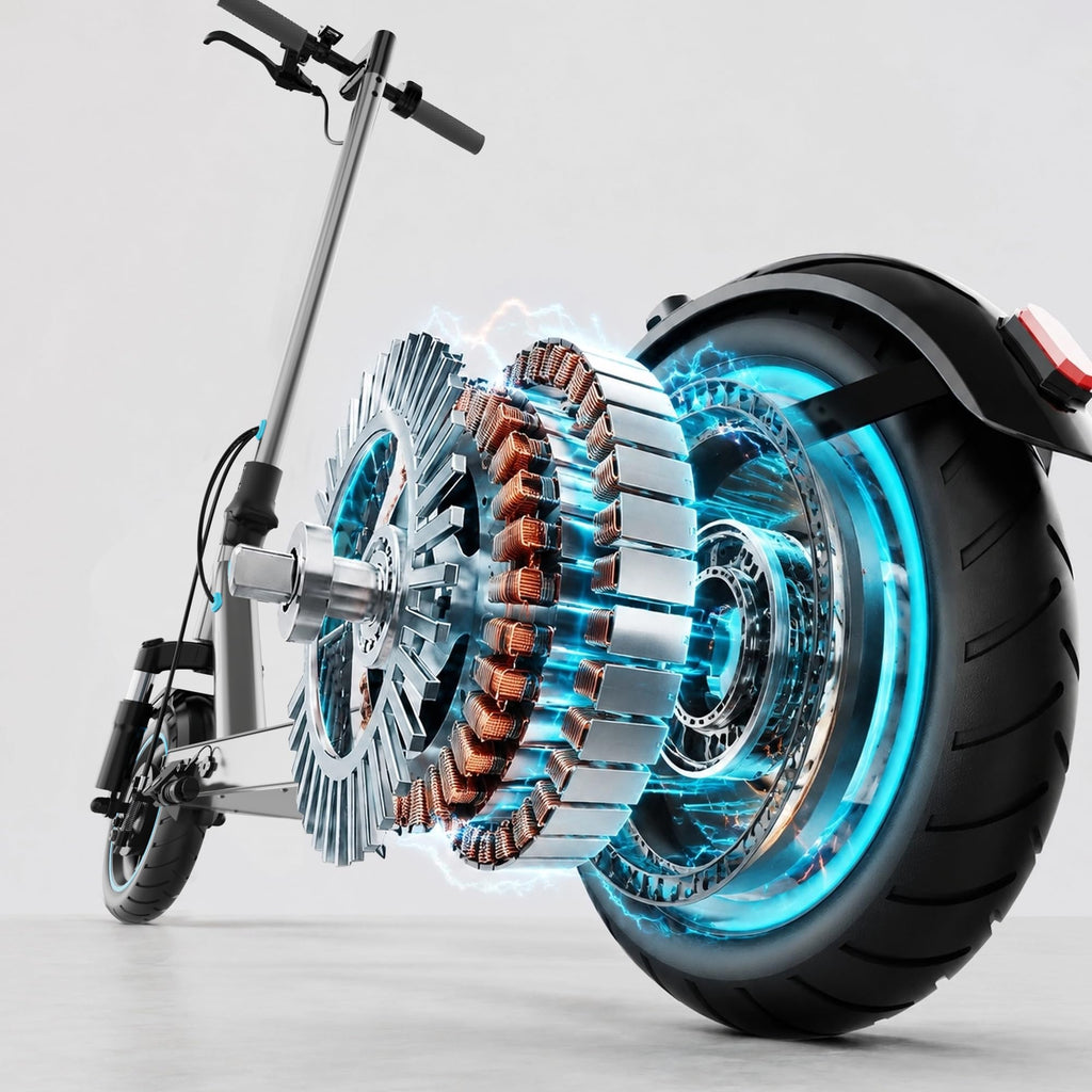 QnQ Electric Scooter, Electric Scooters Adult, 8.5”Solid Tires, 20-25km Range & Max 25km/h, 3 Speed Mode, Foldable Electric Scooters with APP, Double Braking System for Adults and Teens