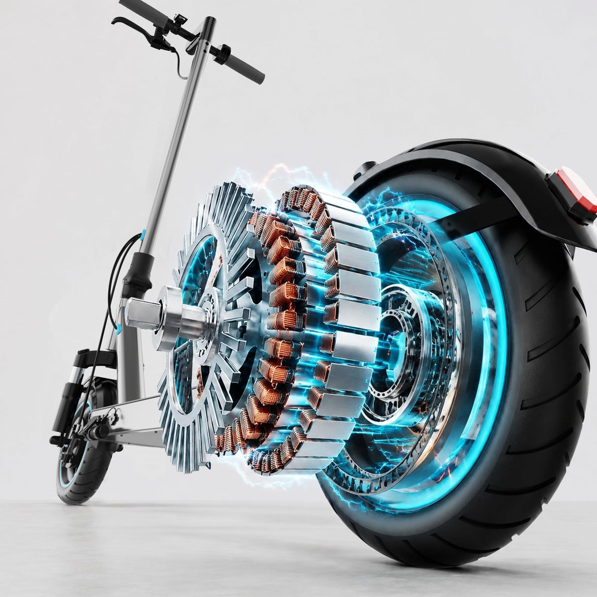 QnQ Electric Scooter, Electric Scooters Adult, 8.5”Solid Tires, 20-25km Range & Max 25km/h, 3 Speed Mode, Foldable Electric Scooters with APP, Double Braking System for Adults and Teens