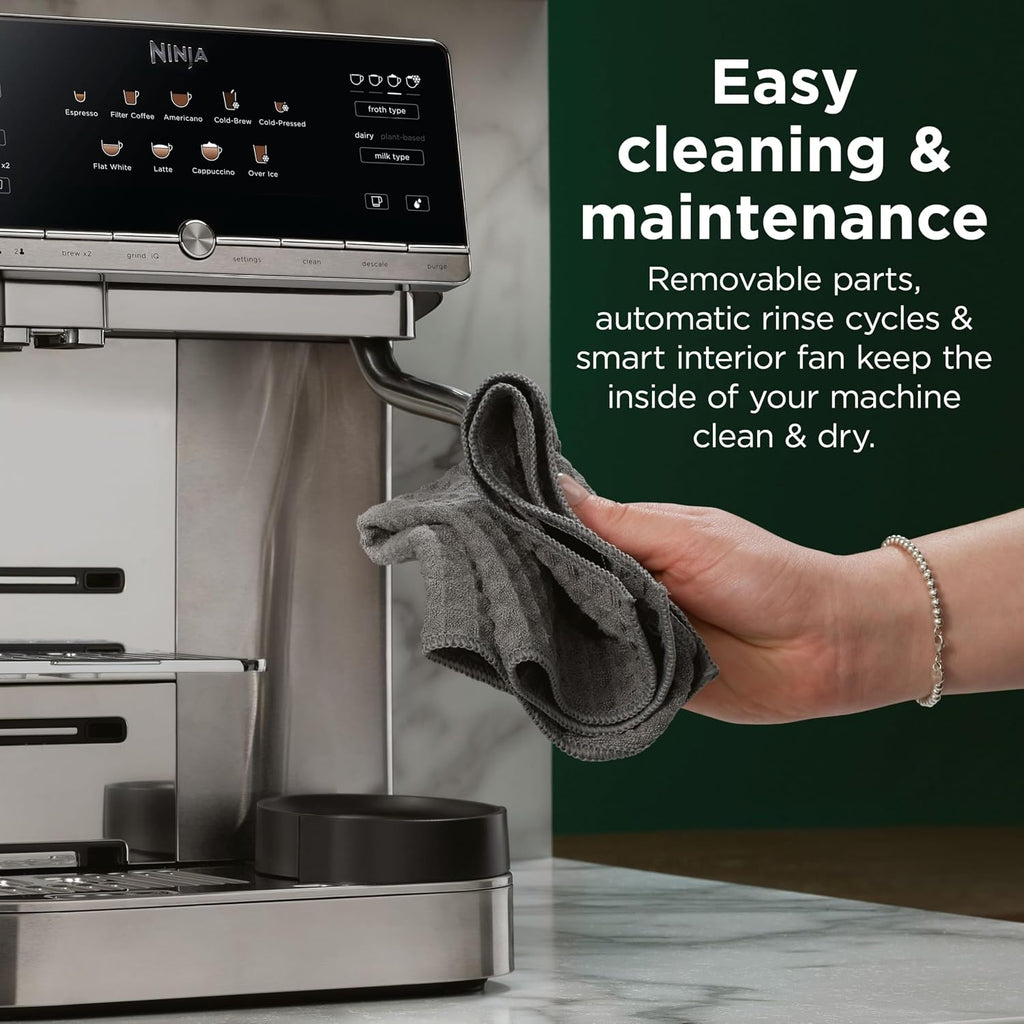 Ninja AutoBarista Automatic Espresso Machine, Silver AE1021UK