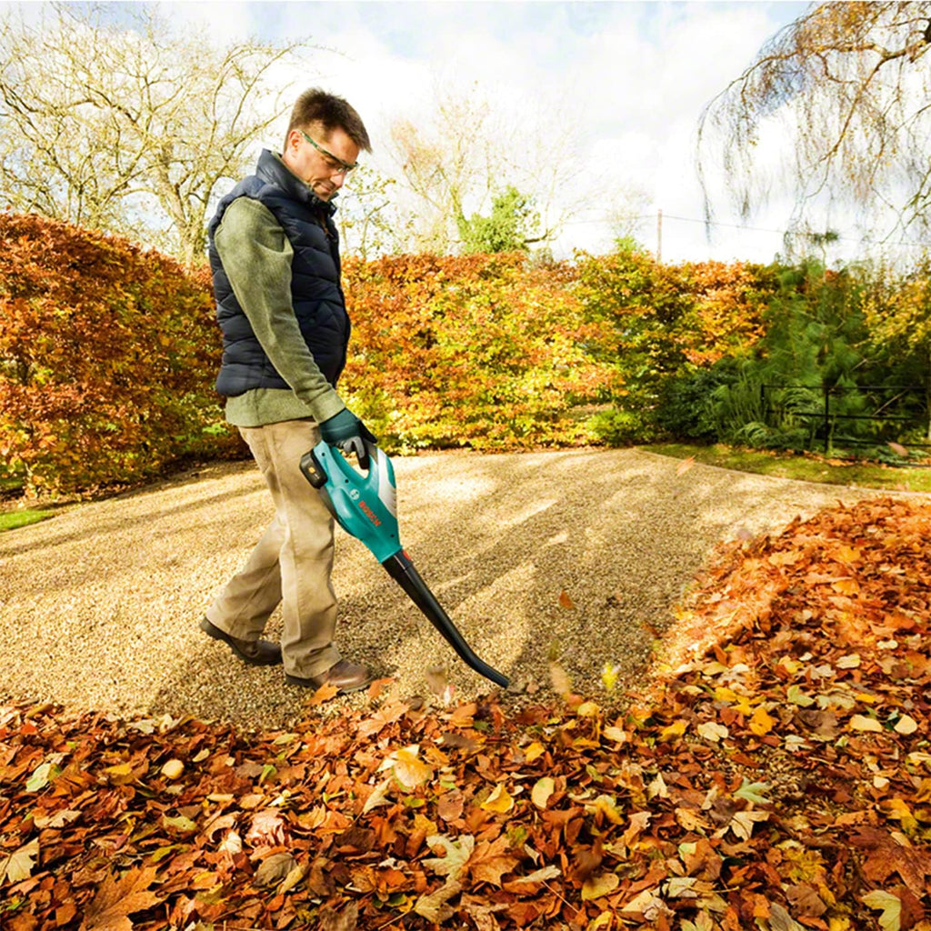 Bosch Cordless Leaf Blower ALB 18 LI (Without Battery, 18 Volt System, in Carton Packaging), Classic Green