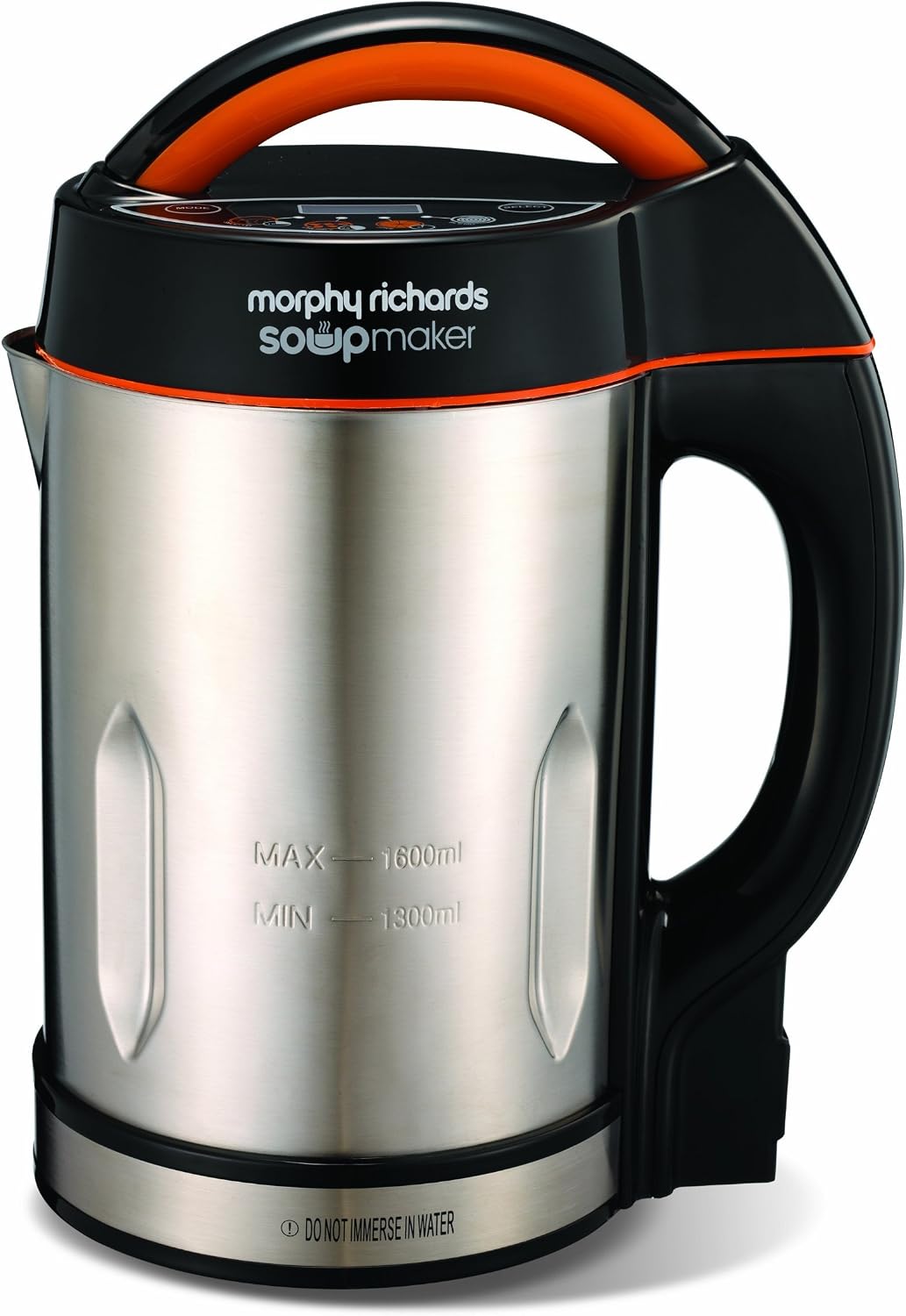 Morphy Richards Classic Soup Maker, 1.6L, Multi-Settings, LED Displayed Panel, Motorised Blade, Stainless Steel, 1000W, 48822