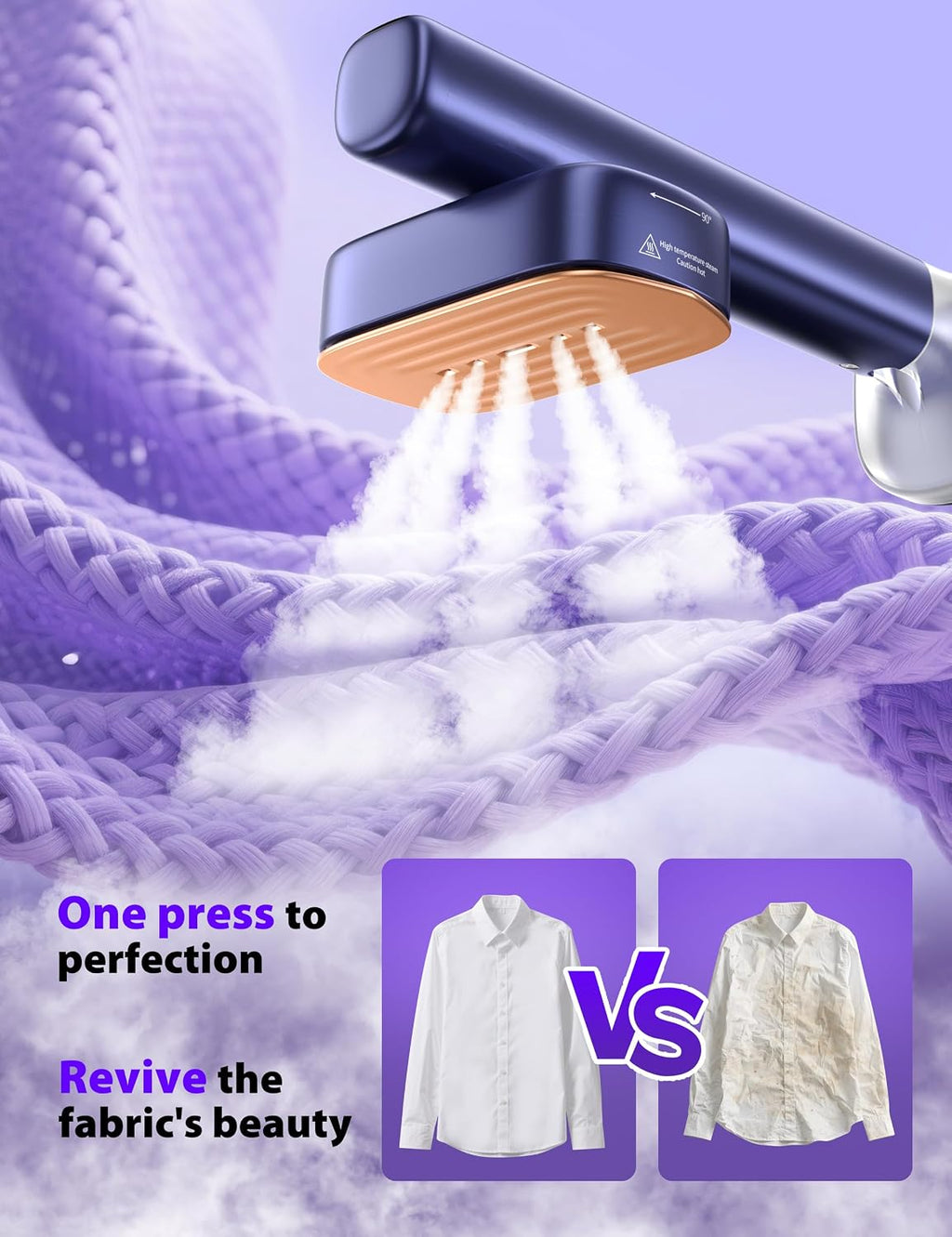 Sundu Steamer, 15s Heat-up, 180ml, Gloves, 35min for Travel & Home