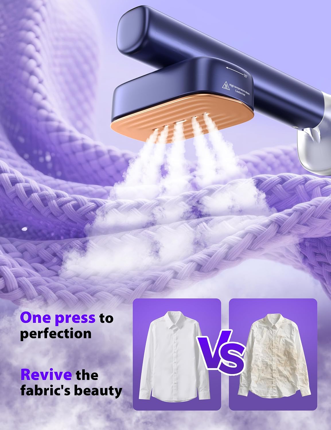 Sundu Steamer, 15s Heat-up, 180ml, Gloves, 35min for Travel & Home