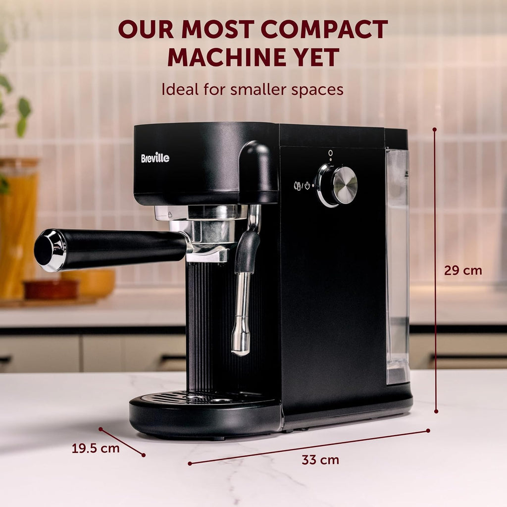 Breville Pixl Compact Espresso Maker, Black, VCF193