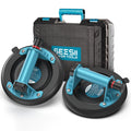 SEESII Electric Tile Suction Cup Lifters, 8-Inch Battery Glass Suckers Lifters with 4x 2400mAh Batteries, LED Display, 600 LBS Max Load Heavy-Duty Vacuum Suction Cups for Tile/Window/Granite