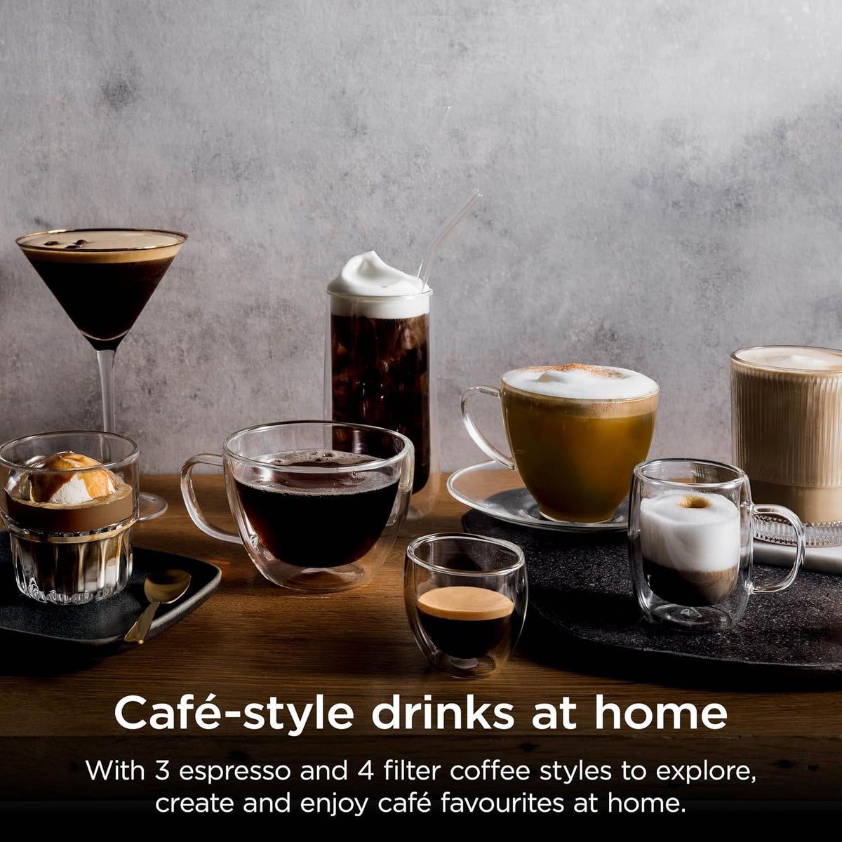 Ninja Luxe Premier 3-in-1 Coffee Machine, Gunmetal ES601UKGM