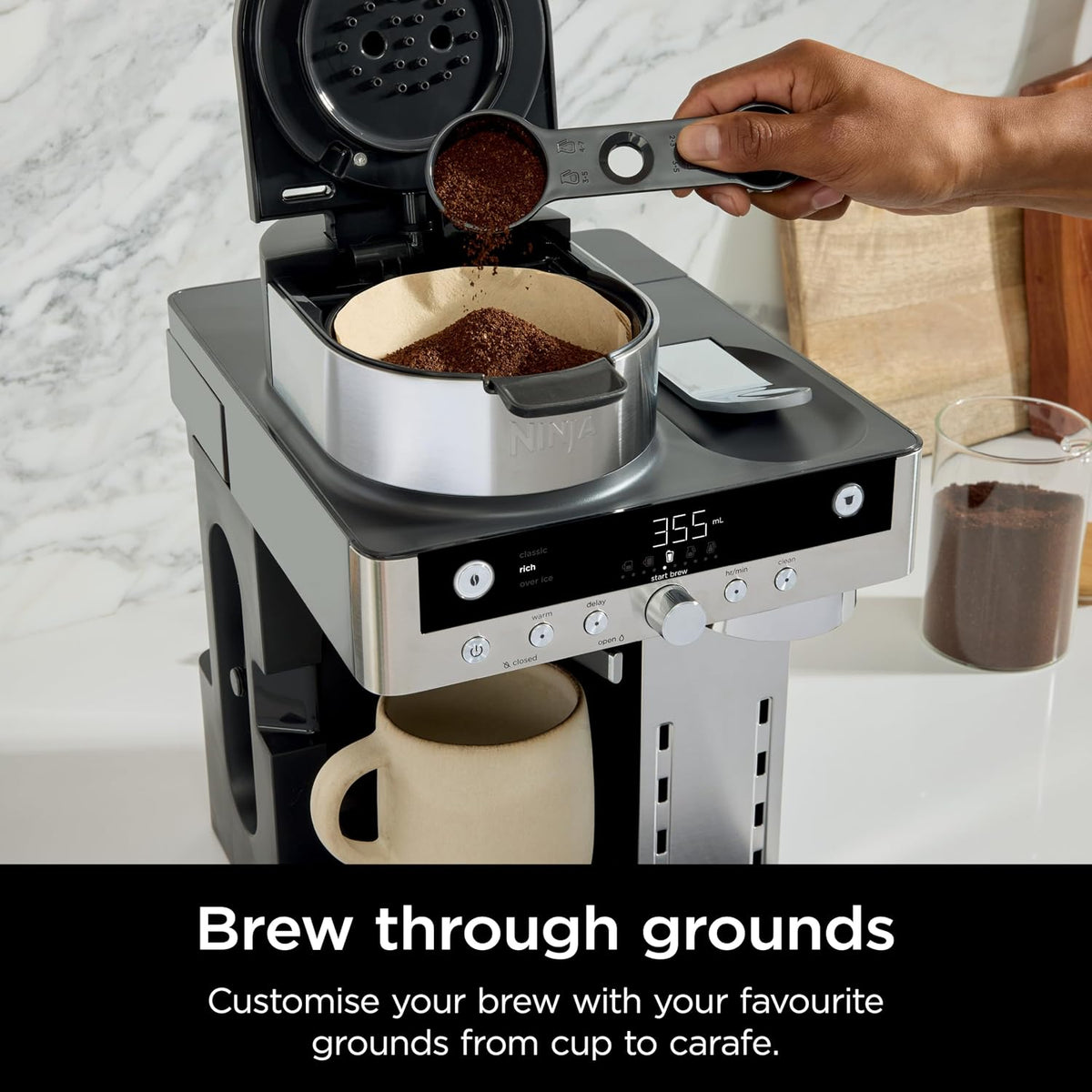 Ninja Prestige 2-in-1 Filter Coffee and Pod Capsule Machine, Black CFN802UK