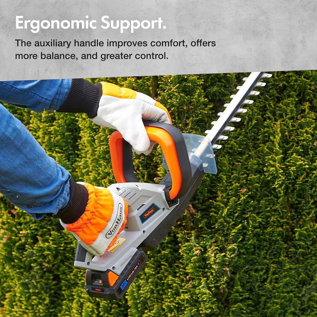 VonHaus Hedge Trimmer Cordless 20V – w/Battery & Charger, G-Series