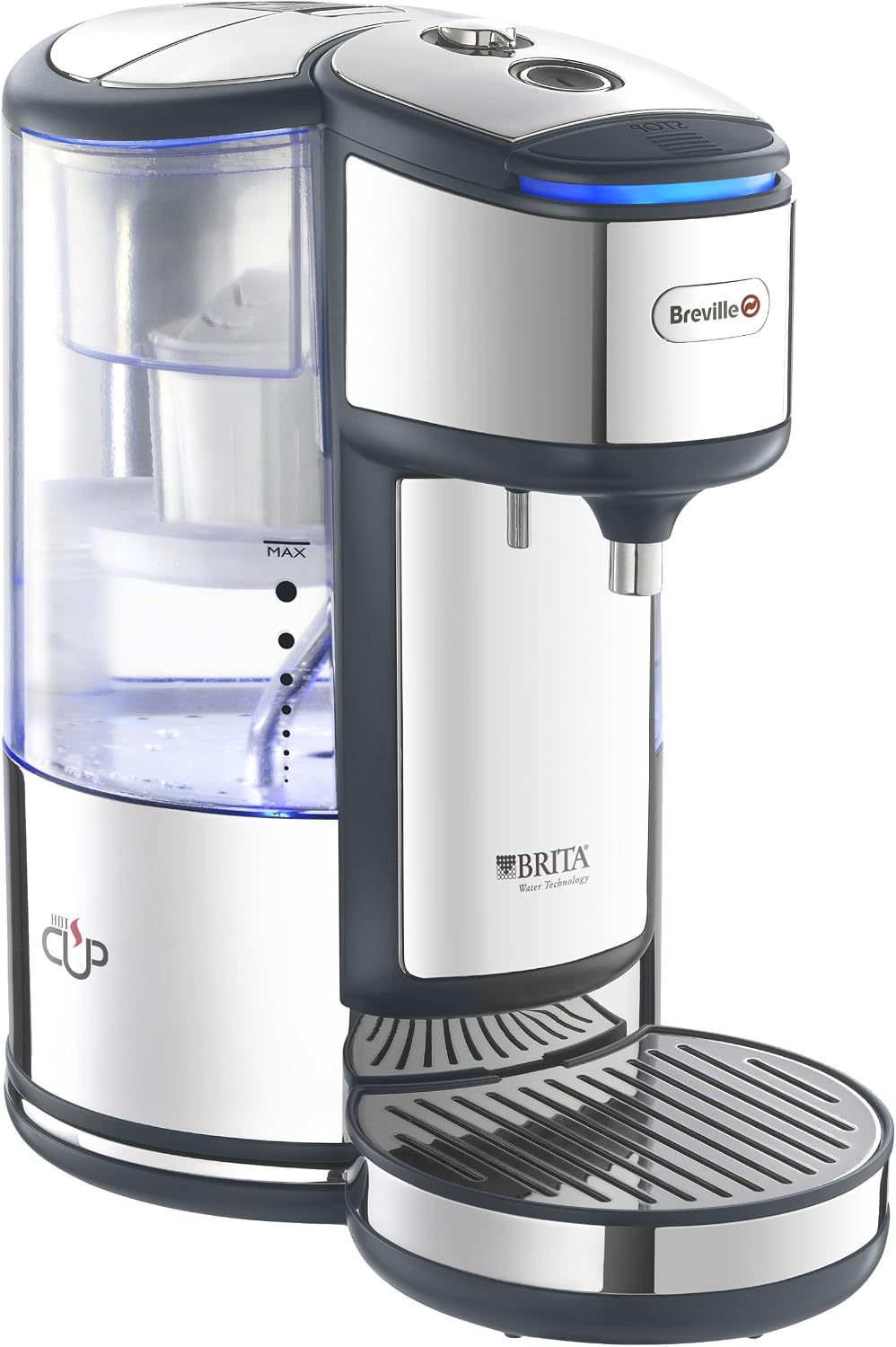Breville BRITA Filter Hot Cup with Variable Dispenser and Pack of 6 BRITA Maxtra Water Filter Cartridges