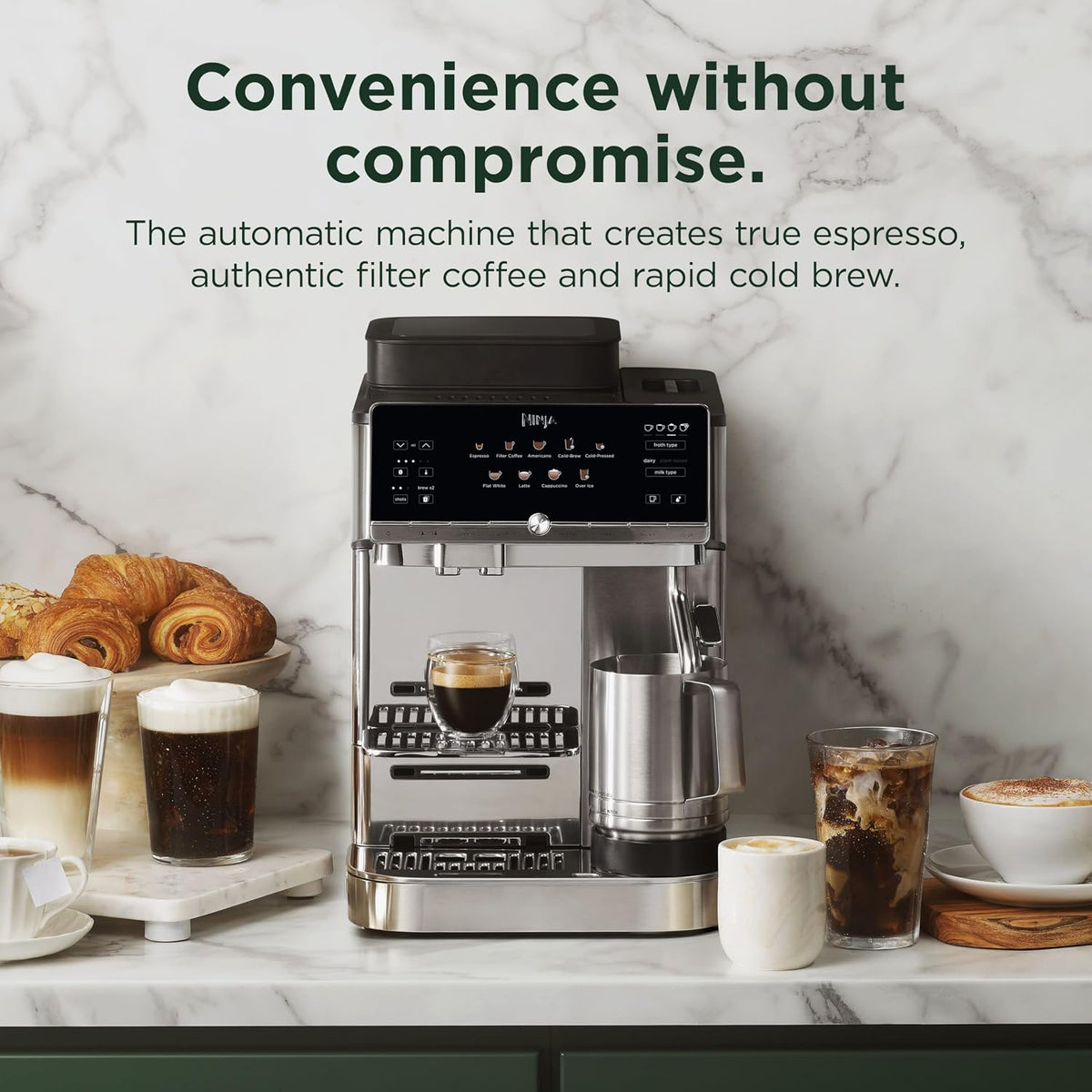 Ninja AutoBarista Automatic Espresso Machine, Silver AE1021UK