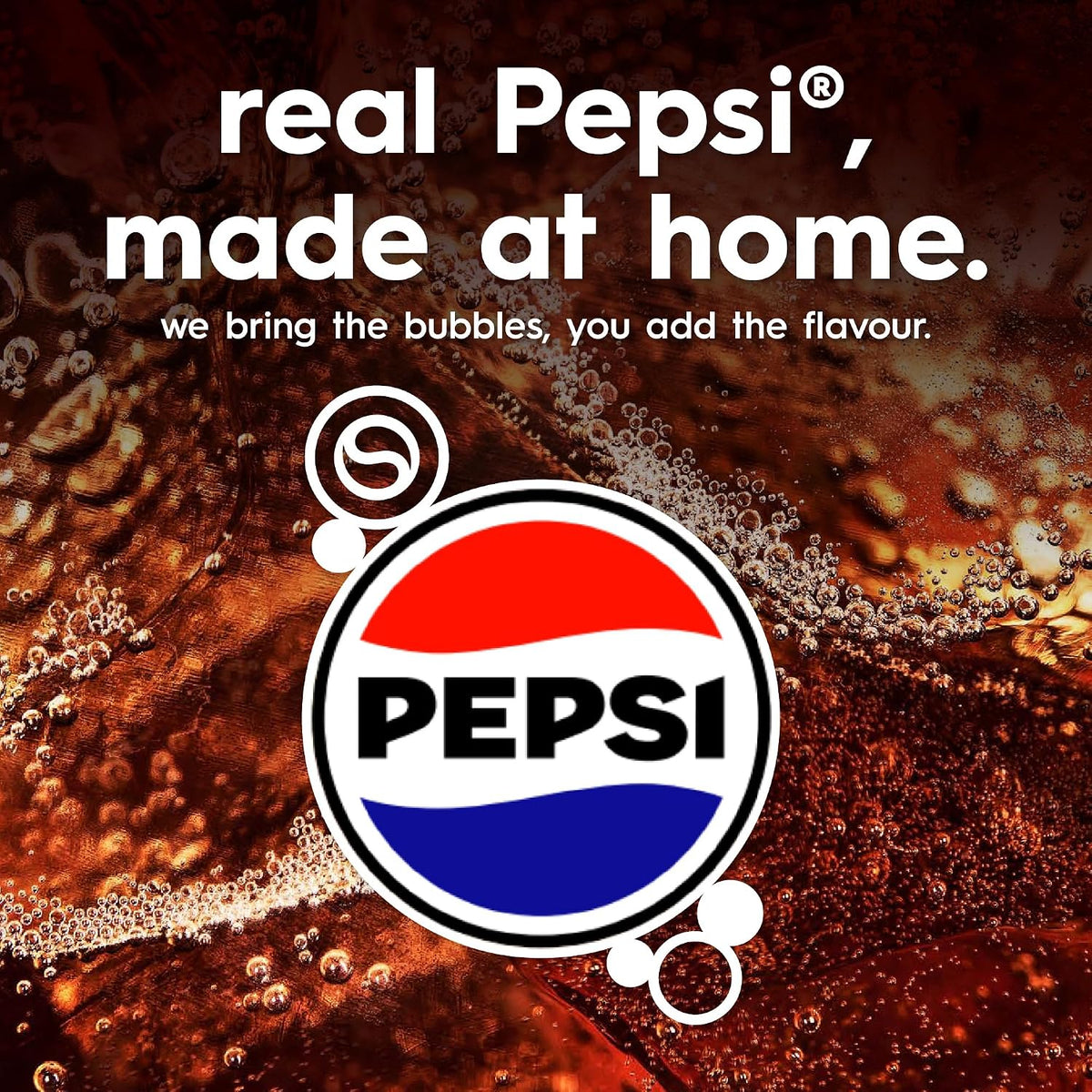 SodaStream Pepsi MAX Drink Mix, 6 Pack Sugar Free Cola Syrup for Sparkling Water Makers, Zero Calorie, Max Taste No Sugar, Soda Stream Flavours, Makes 54L, 6 x 440ml