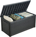 Aweather 980L Garden Furniture Storage Box, Large Capacity Patio Outdoor Container with Lockable Lid, Weather Resistant Shed for Tools, Cushions, Accessories