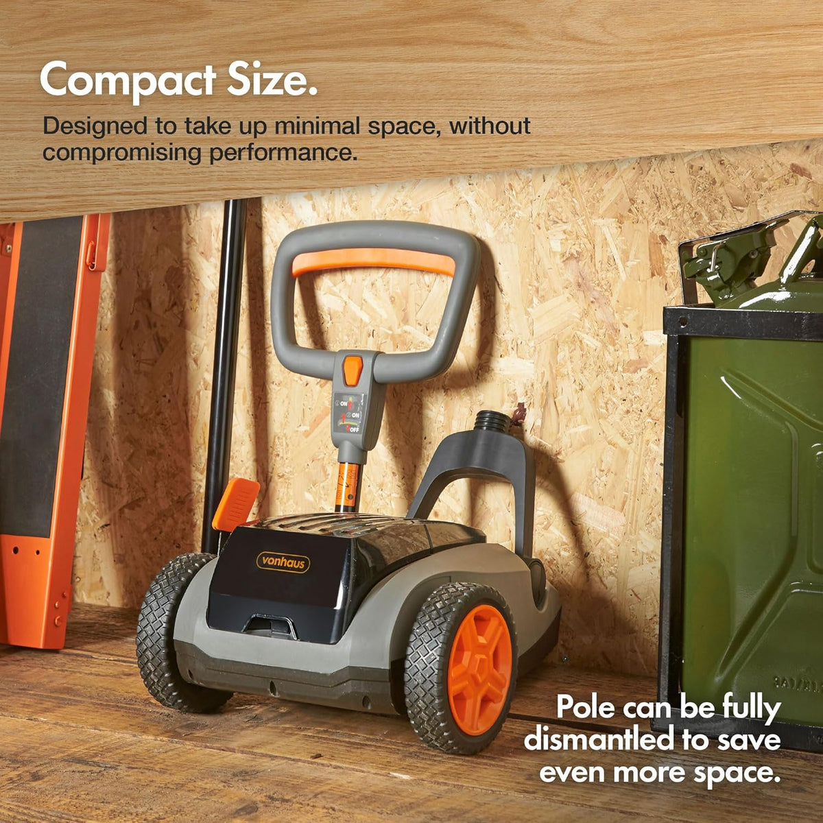 VonHaus Cordless Lawnmower 18V – w/Battery & Charger, Brushless Motor