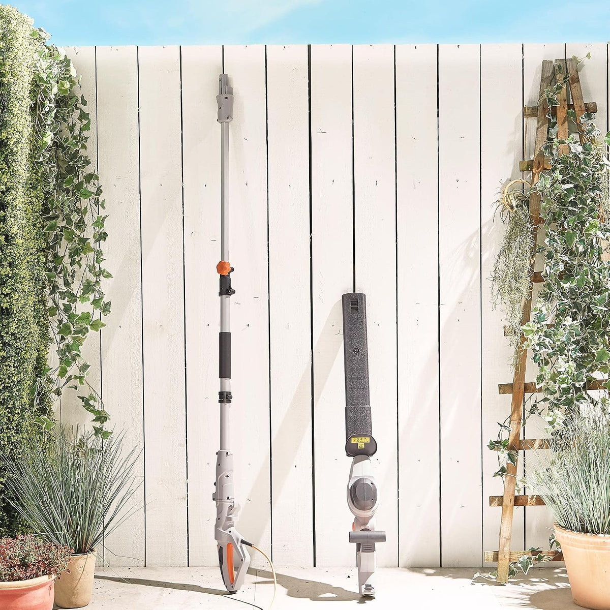 VonHaus Pole Hedge Trimmer Corded 600W – 10m Cable, Blade Cover, 45cm Blade