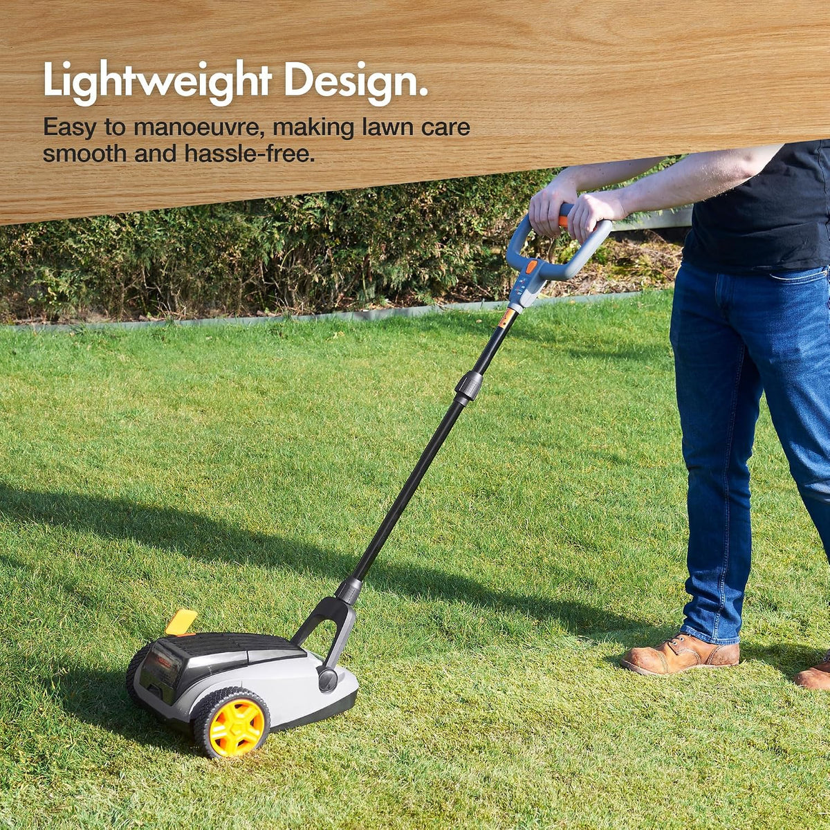 VonHaus Cordless Lawnmower 18V – w/Battery & Charger, Brushless Motor