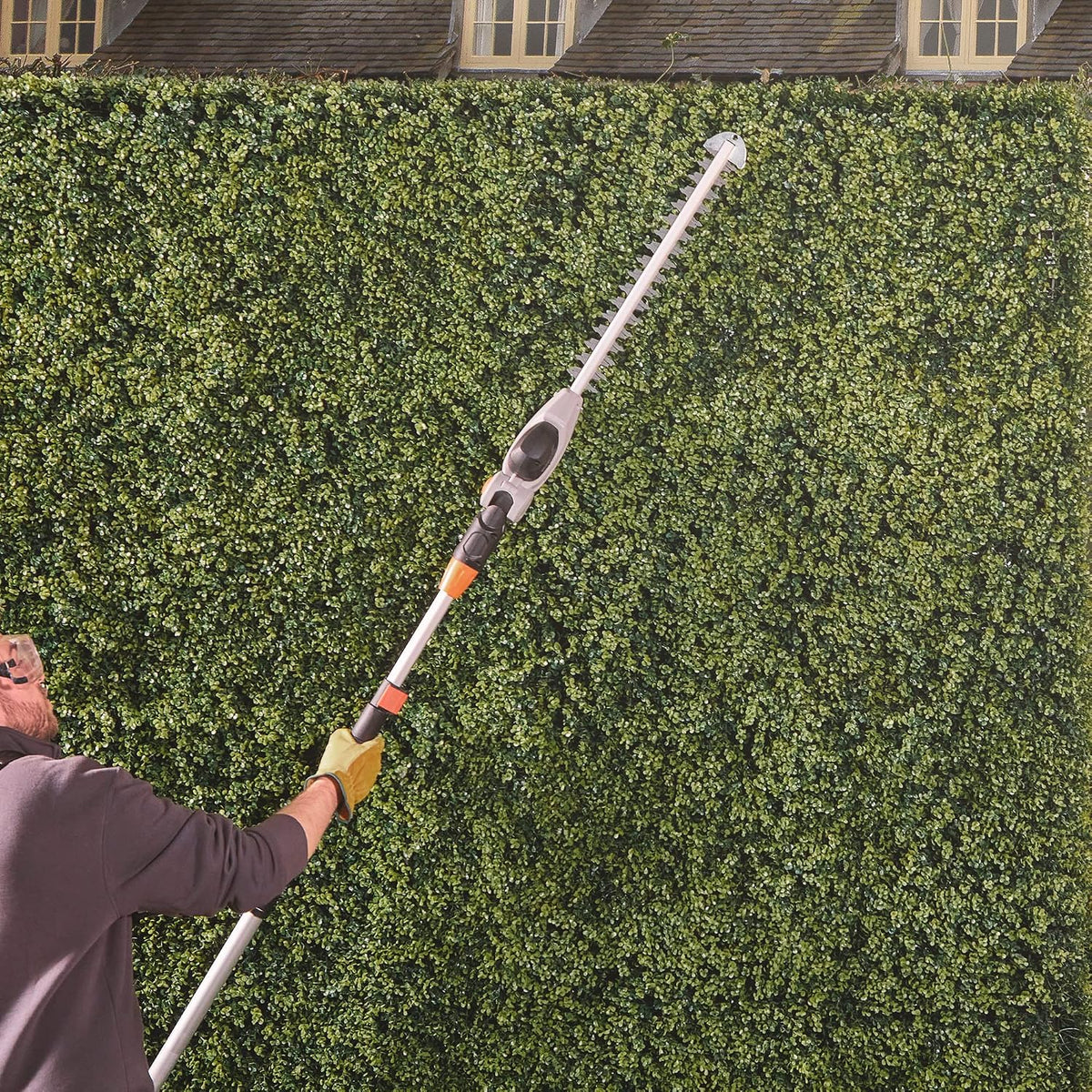 VonHaus Pole Hedge Trimmer Cordless 40V – w/Battery & Charger, 45cm Blade